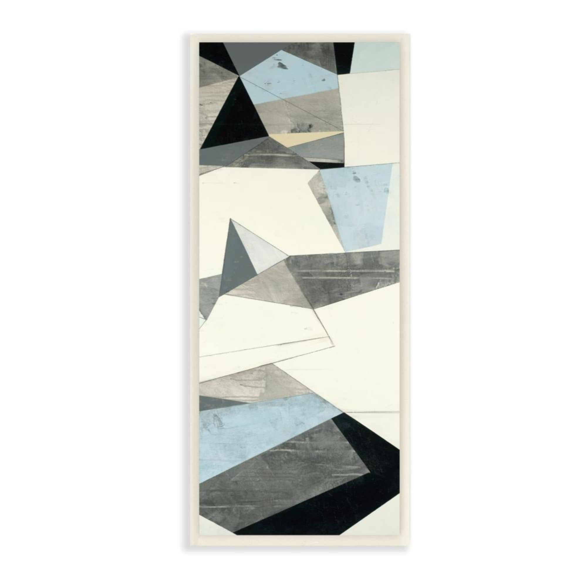 Stupell Industries Geometric Angular Shapes Blue Beige Grey Abstraction Design by Third and Wall