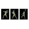 thumbnail image 1 of Stupell Industries Geometric Athlete Patterned Sports Graphic Art White Framed Art Print Wall Art, Set of 3, Design by Arrolynn Weiderhold, 1 of 7