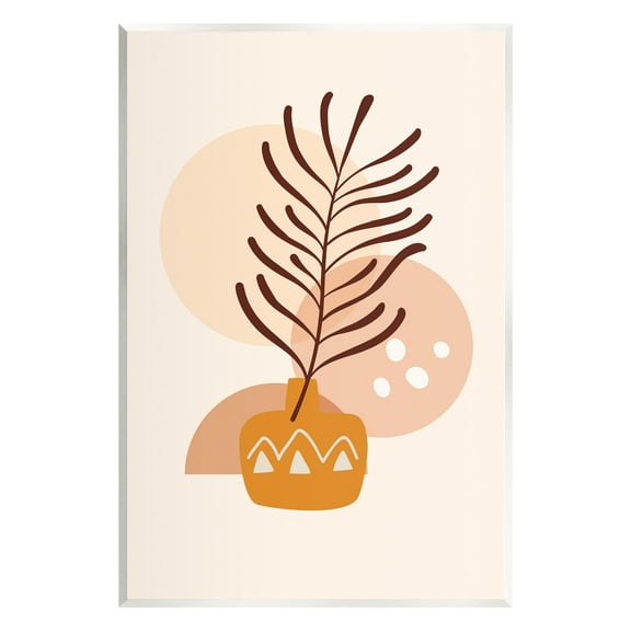 Stupell Industries Geometric Boho Botanical Botanical & Floral Painting Unframed Art Print Wall Art, 10 x 15