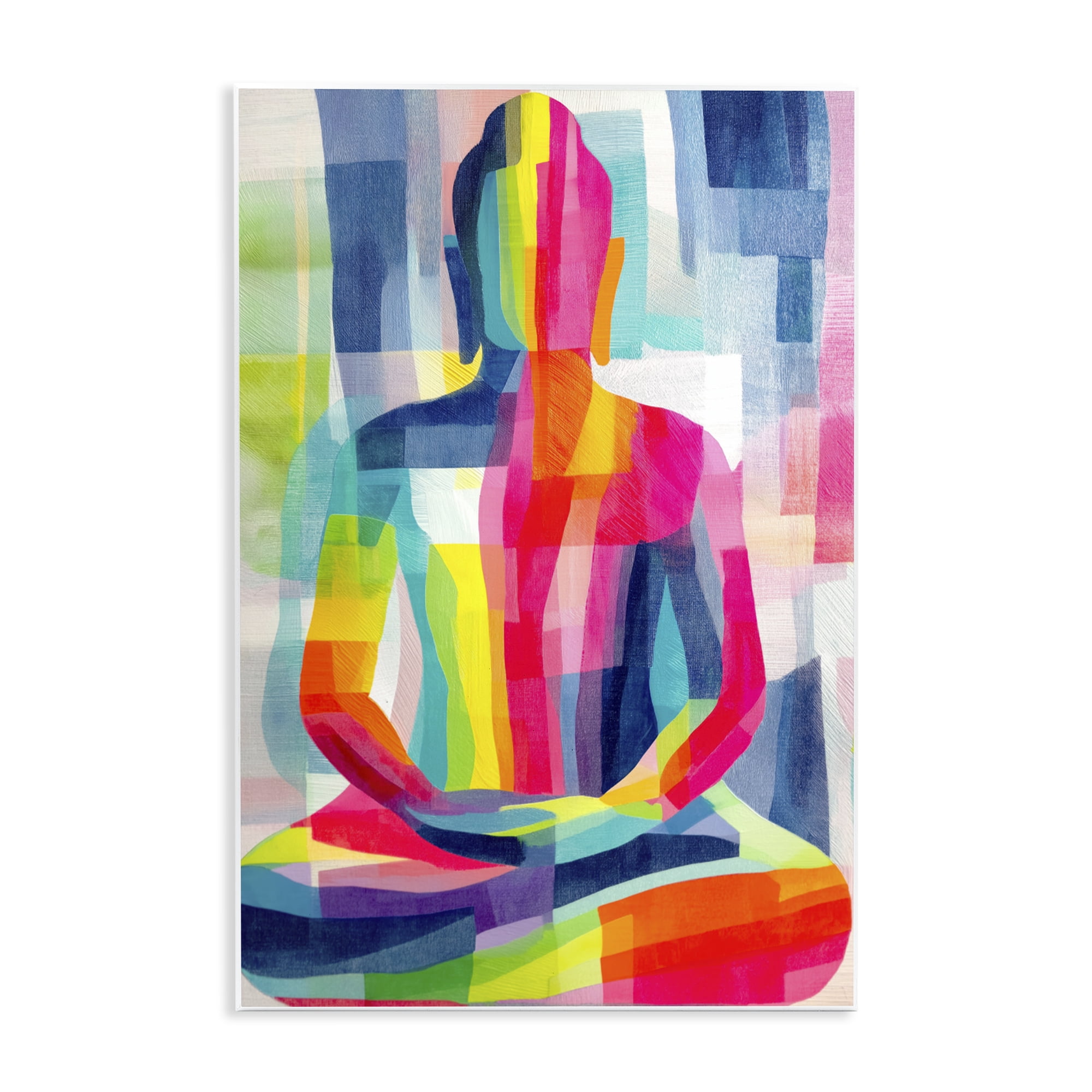 Stupell Industries Geometric Buddha In Spectrum Wall Plaque Art, design by Chromatic Storm Studio