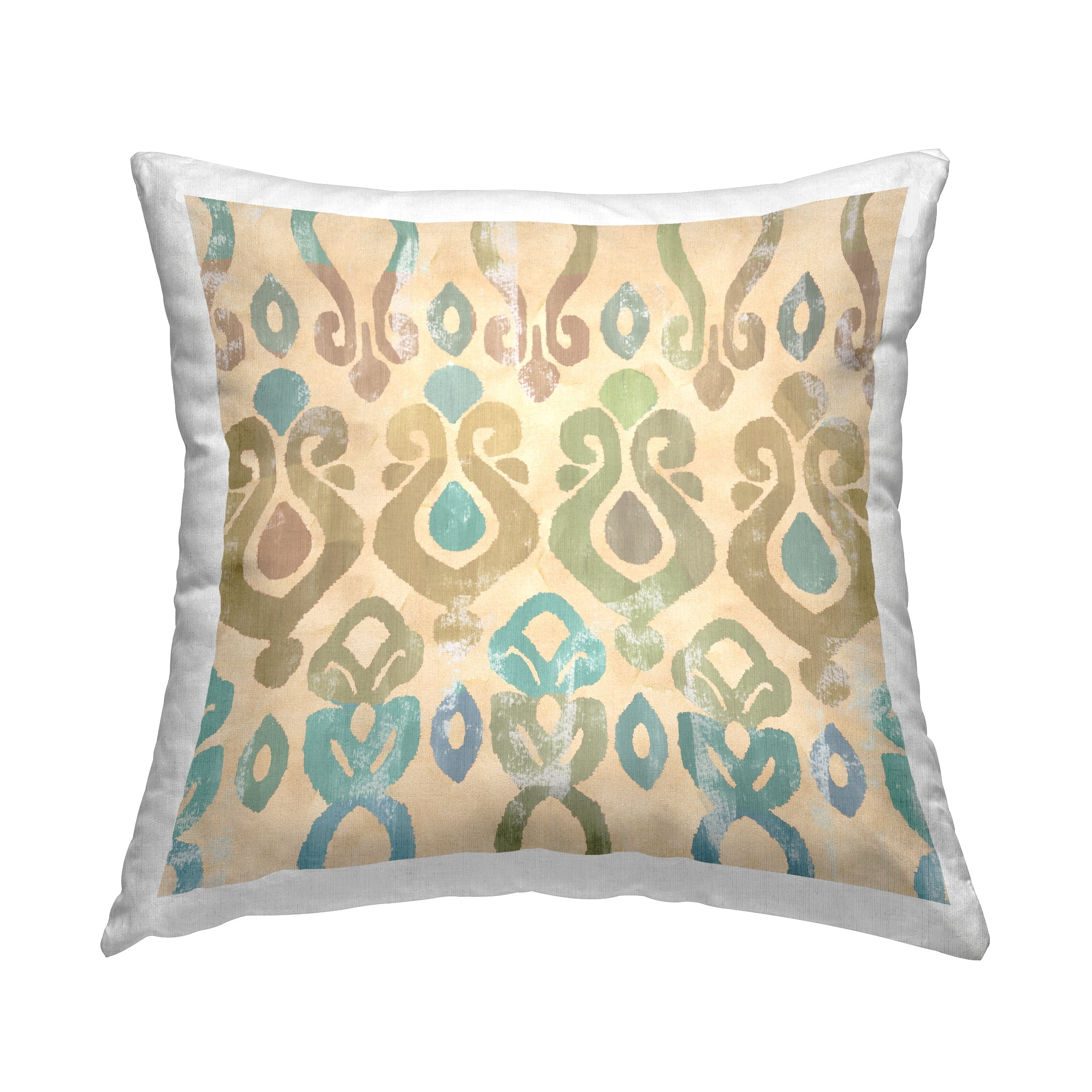 Stupell Industries Geometric Earthy Shapes Pattern Printed Throw Pillow Design by Flora Kouta