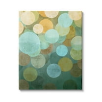 Stupell Industries Geometric Gradient Circles Abstract Painting Gallery Wrapped Canvas Print Wall Art, 16 x 20
