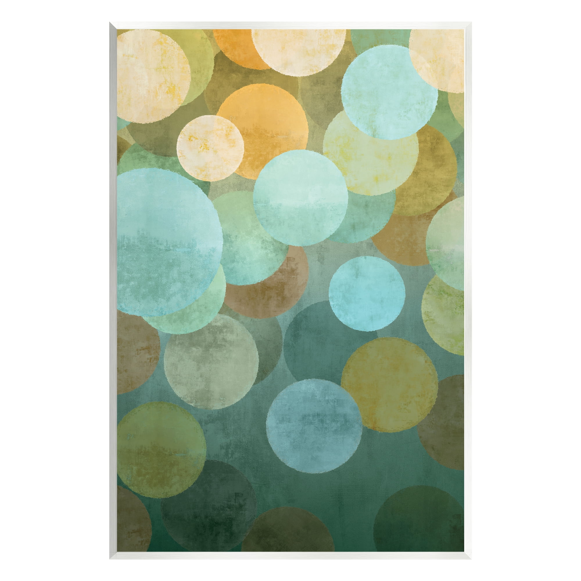 Stupell Industries Geometric Gradient Circles Abstract Painting Unframed Art Print Wall Art, 13 x 19