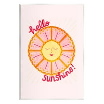 Stupell Industries Geometric Hello Sunshine Landscape Painting Unframed Art Print Wall Art, 10 x 15