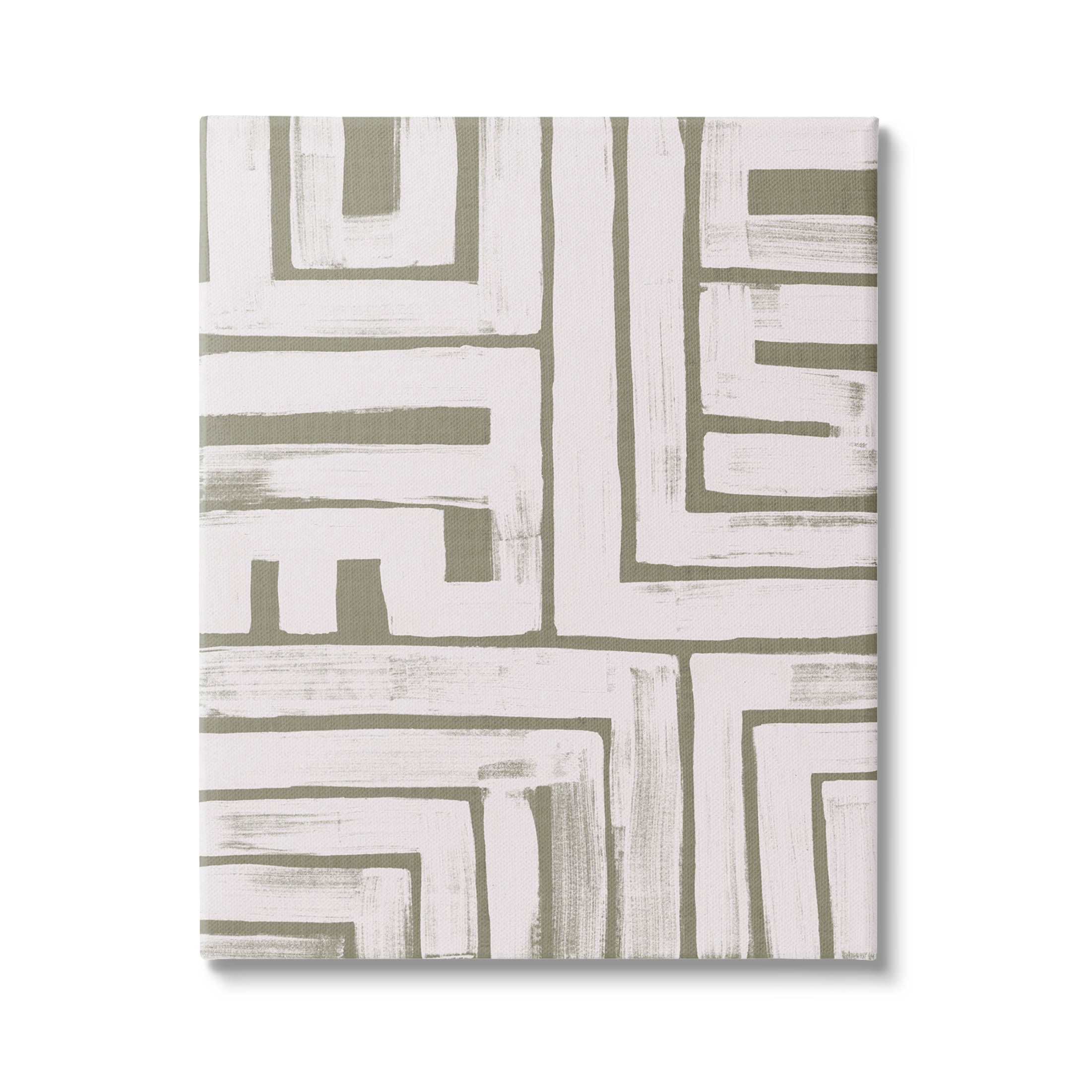 Stupell Industries Geometric Lines Pattern Arrangement Graphic Art Gallery Wrapped Canvas Print Wall Art, Design by June Erica Vess