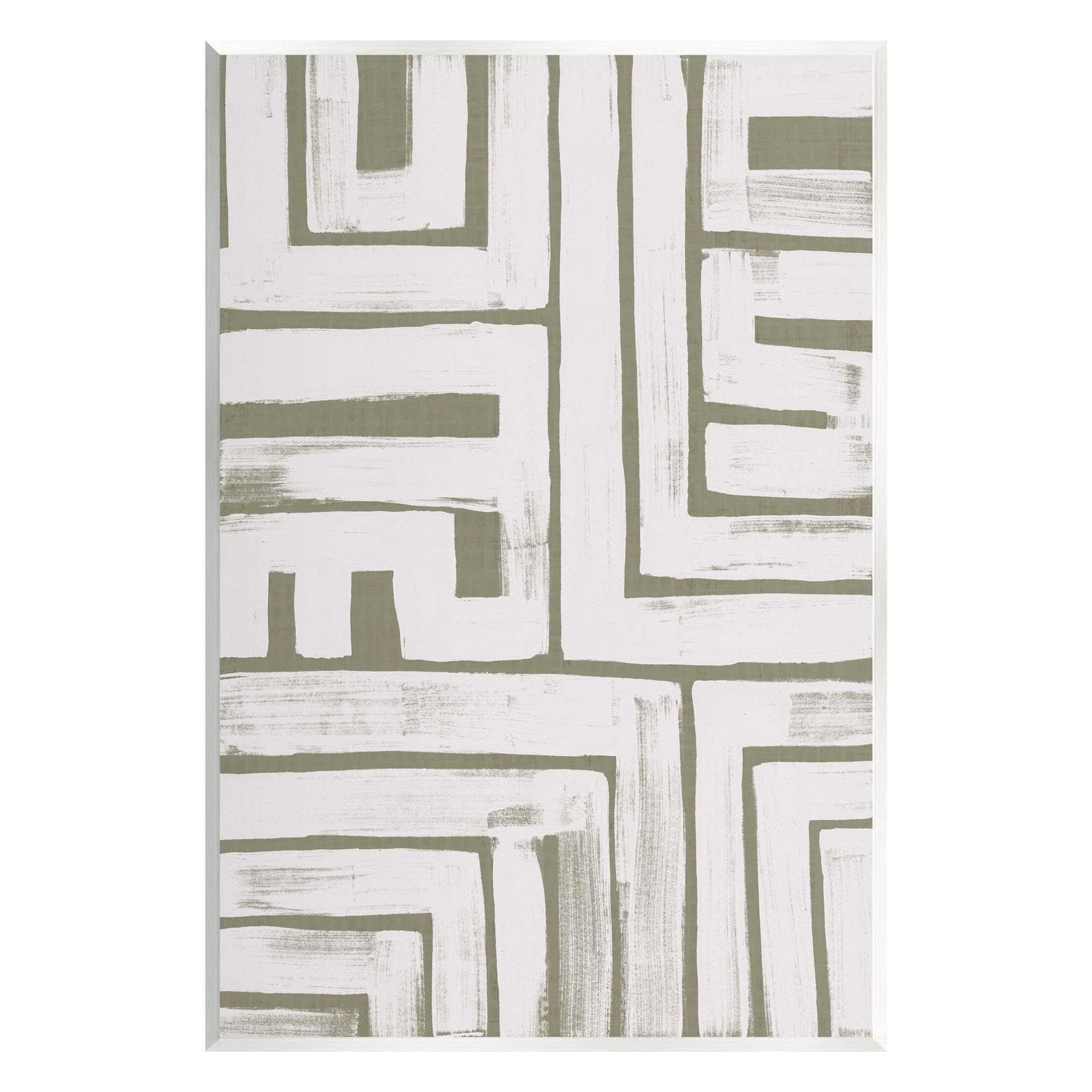 Stupell Industries Geometric Lines Pattern Arrangement Graphic Art Unframed Art Print Wall Art, Design by June Erica Vess