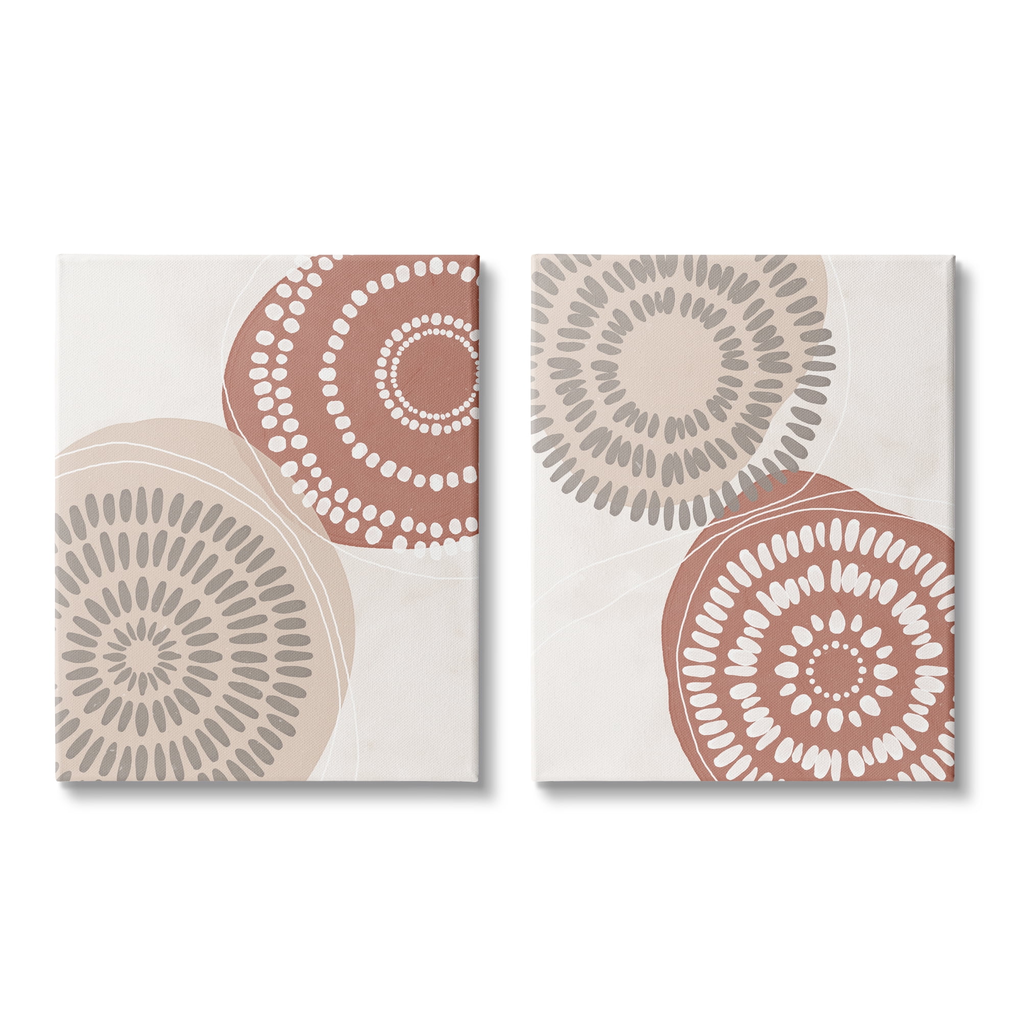 Stupell Industries Geometric Mandala Ink Drops Boho Circular Doodle,16 x 20, Design by Nina Blue