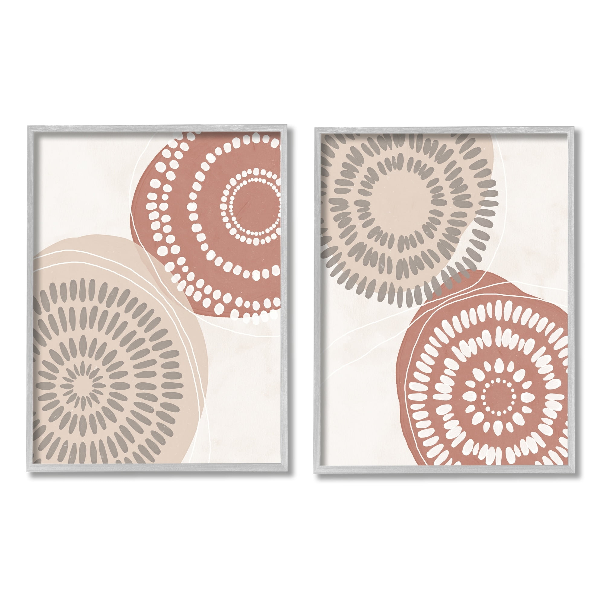 Stupell Industries Geometric Mandala Ink Drops Boho Circular Doodle,24 x 30, Design by Nina Blue