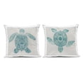 thumbnail image 1 of Stupell Industries Geometric Maritime Sea Turtles 2 Piece Outdoor Printed Pillow Set, design by Hannah Dawson, 1 of 6