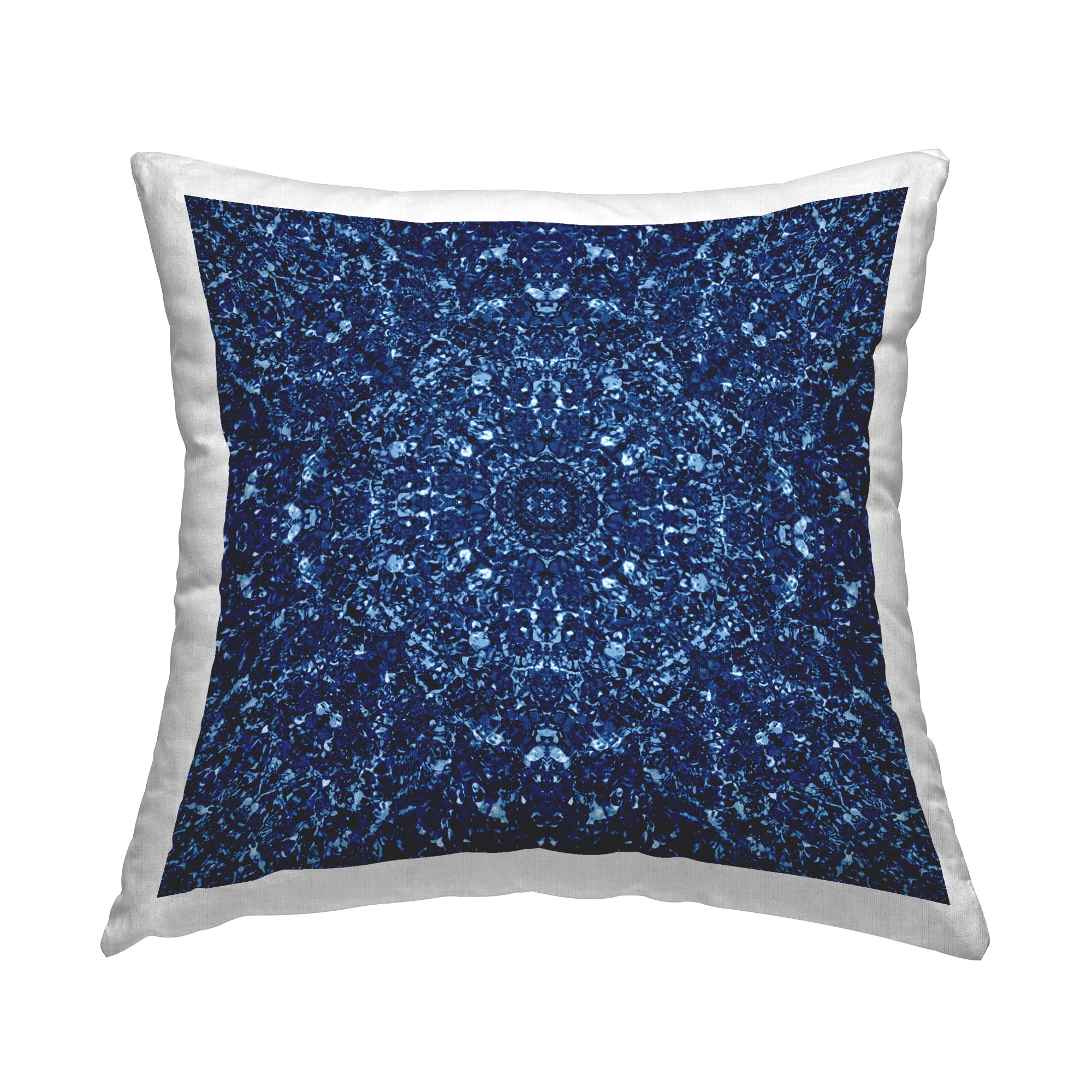 Stupell Industries Geometric Mosaic Pattern Decorative Printed Throw Pillow Design by El Perkin.