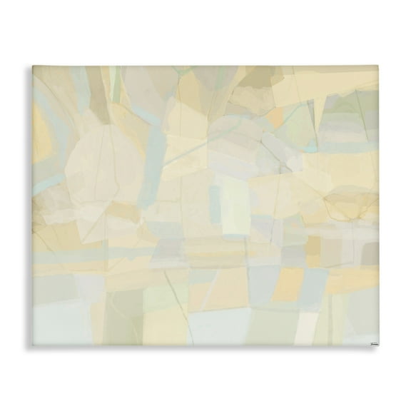 Stupell Industries Geometric Neutral Expression Abstract Painting Gallery Wrapped Canvas Art Print Wall Art, 20 x 16