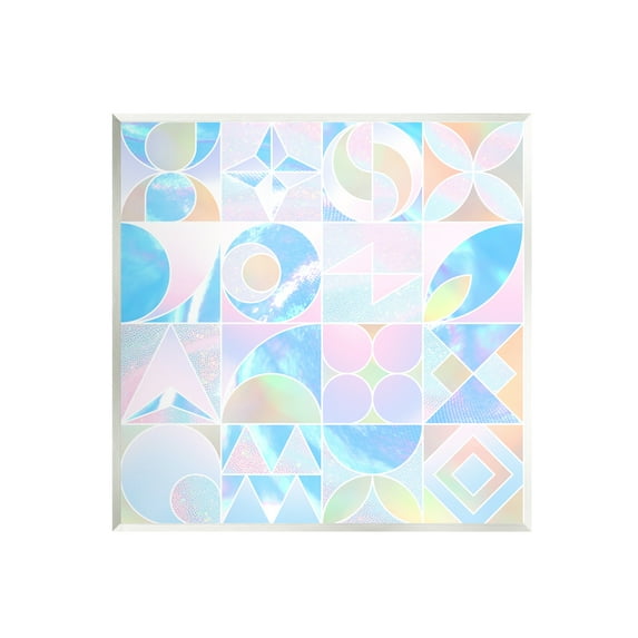 Stupell Industries Geometric Pastels Varied Shapes Abstract Painting Unframed Art Print Wall Art, 12 x 12