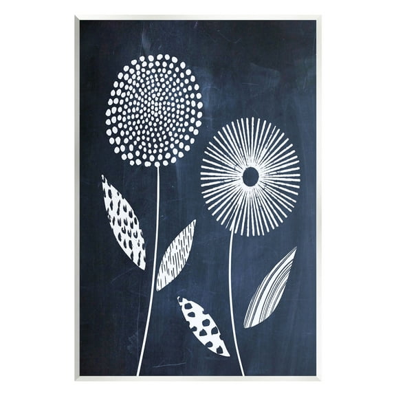 Stupell Industries Geometric Patterned Flowers Botanical & Floral Painting Unframed Art Print Wall Art, 10 x 15