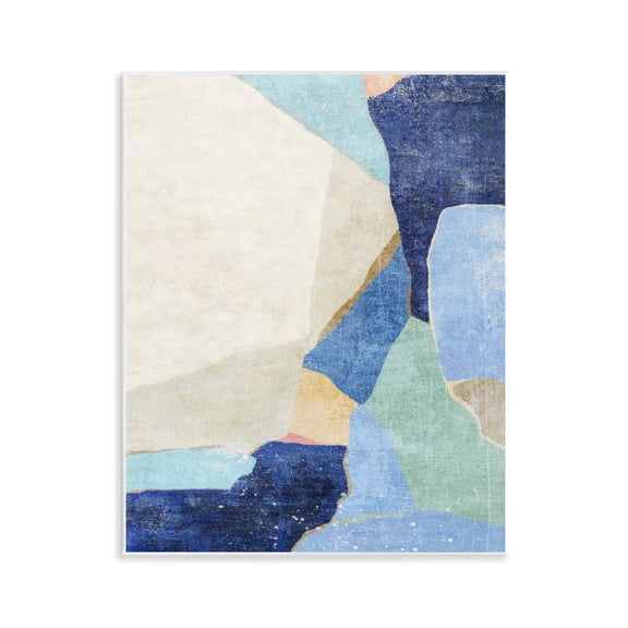 Stupell Industries Geometric Patterned Shapes Abstract Painting Unframed Art Print Wall Art, 11 x 14