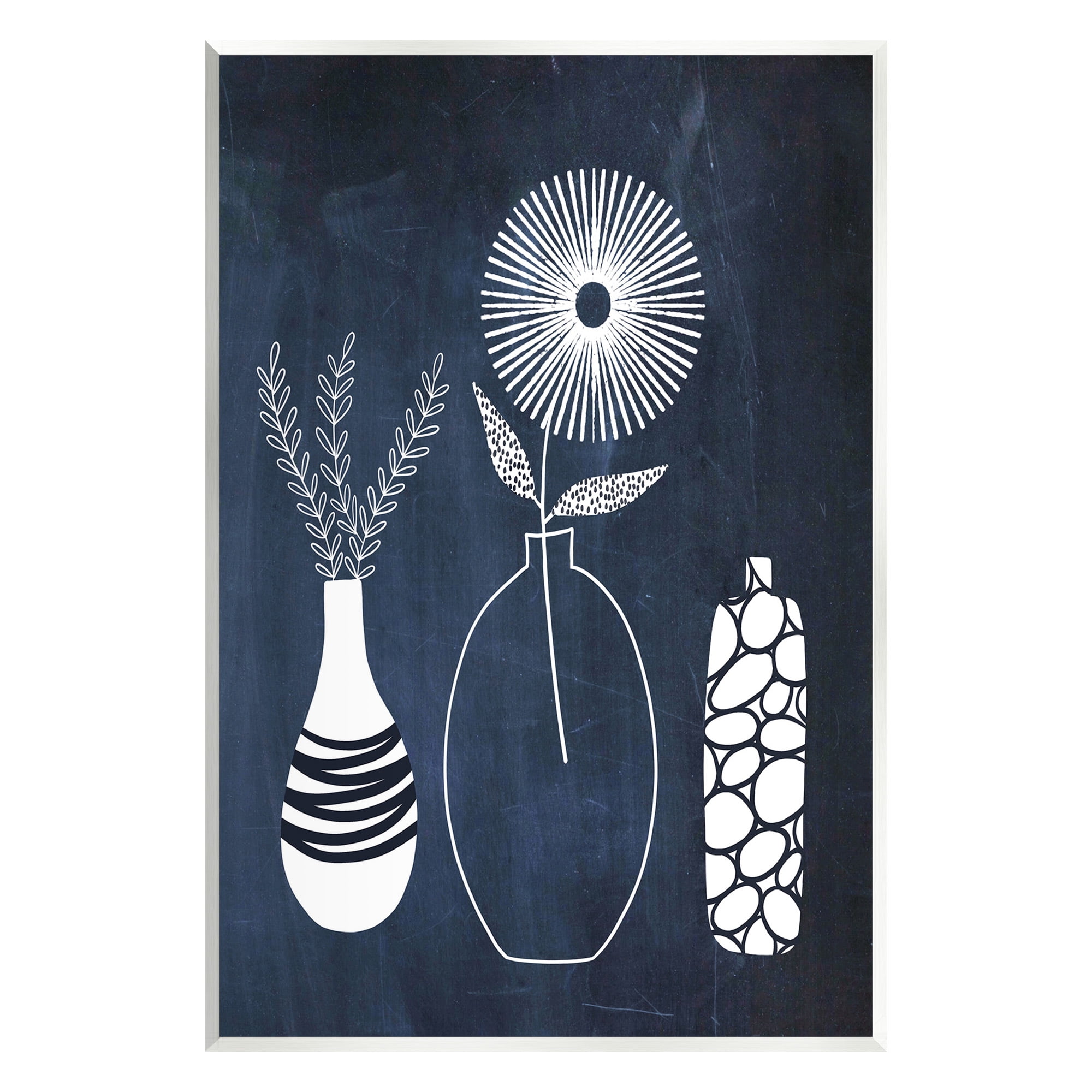 Stupell Industries Geometric Plant Doodles Botanical & Floral Painting Unframed Art Print Wall Art, 10 x 15