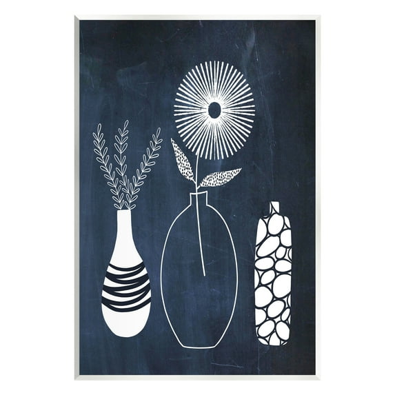 Stupell Industries Geometric Plant Doodles Botanical & Floral Painting Unframed Art Print Wall Art, 13 x 19