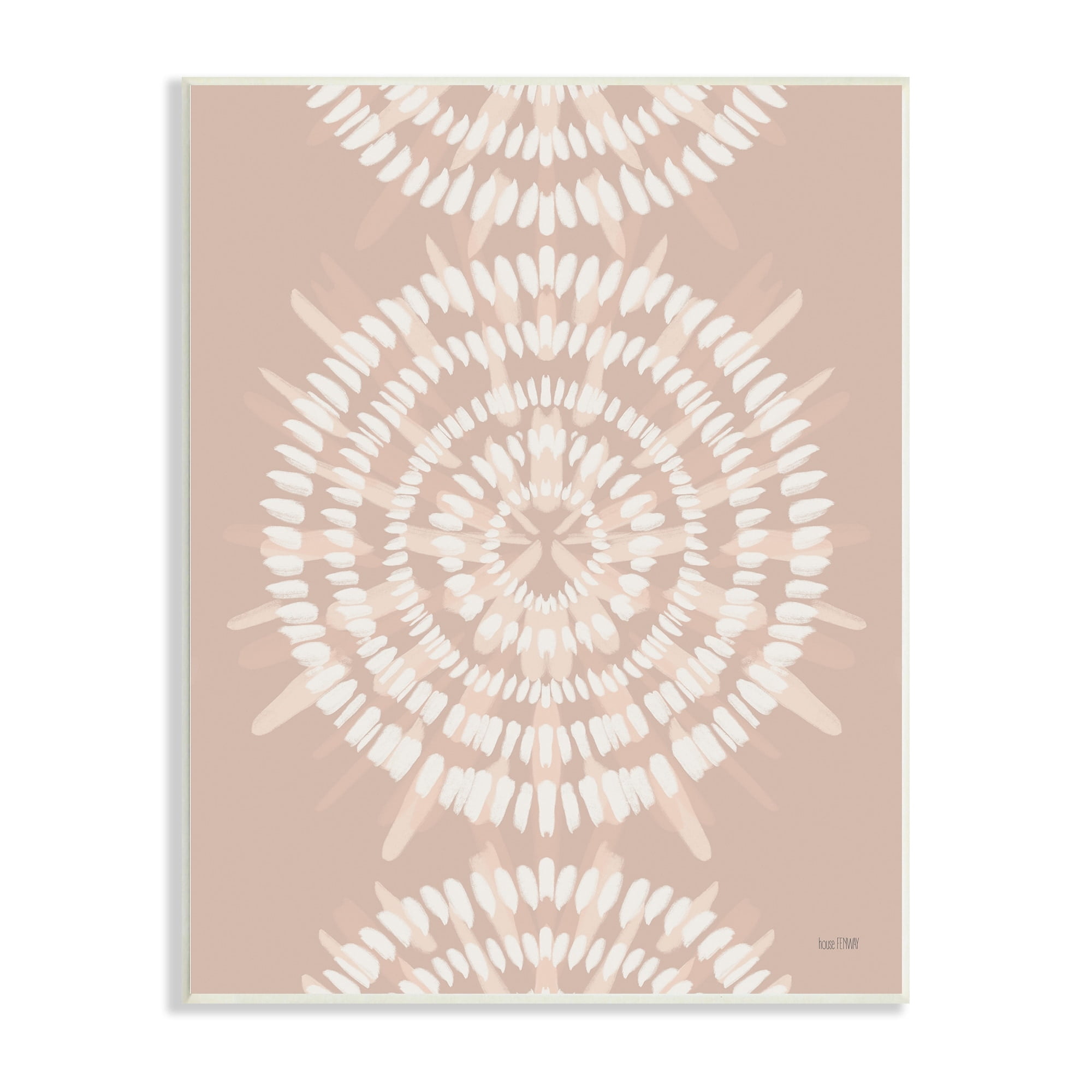 Stupell Industries Geometric Rose Gold Mandala Boho Flower Design,10 x 15, Design by House Fenway