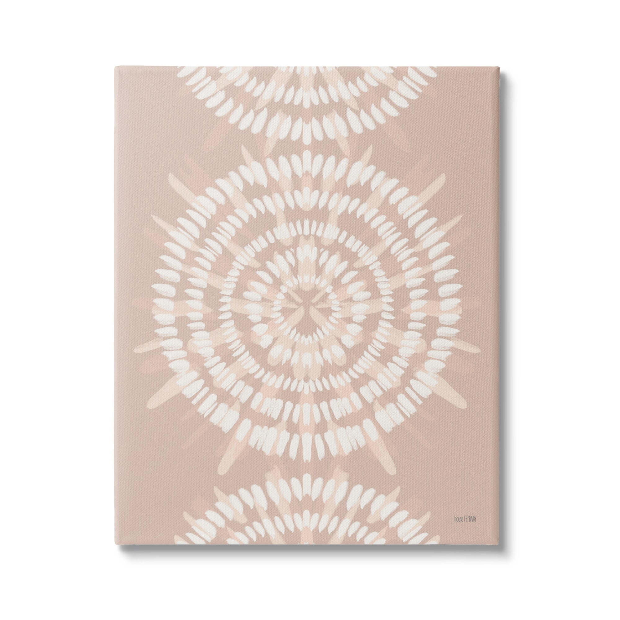 Stupell Industries Geometric Rose Gold Mandala Boho Flower Design,16 x 20, Design by House Fenway