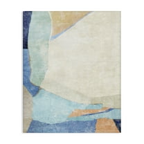 Stupell Industries Geometric Rustic Shapes Abstract Painting Gallery Wrapped Canvas Art Print Wall Art, 16 x 20