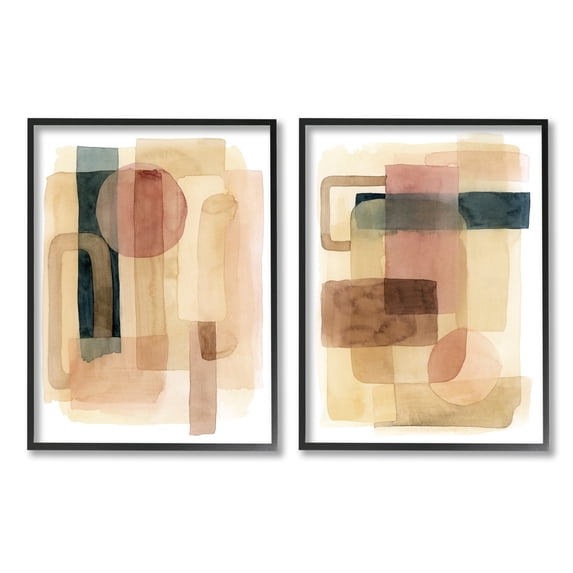 Stupell Industries Geometric Shapes Abstract Transparent Clustered Forms Overlapped,16 x 20, Design by Grace Popp
