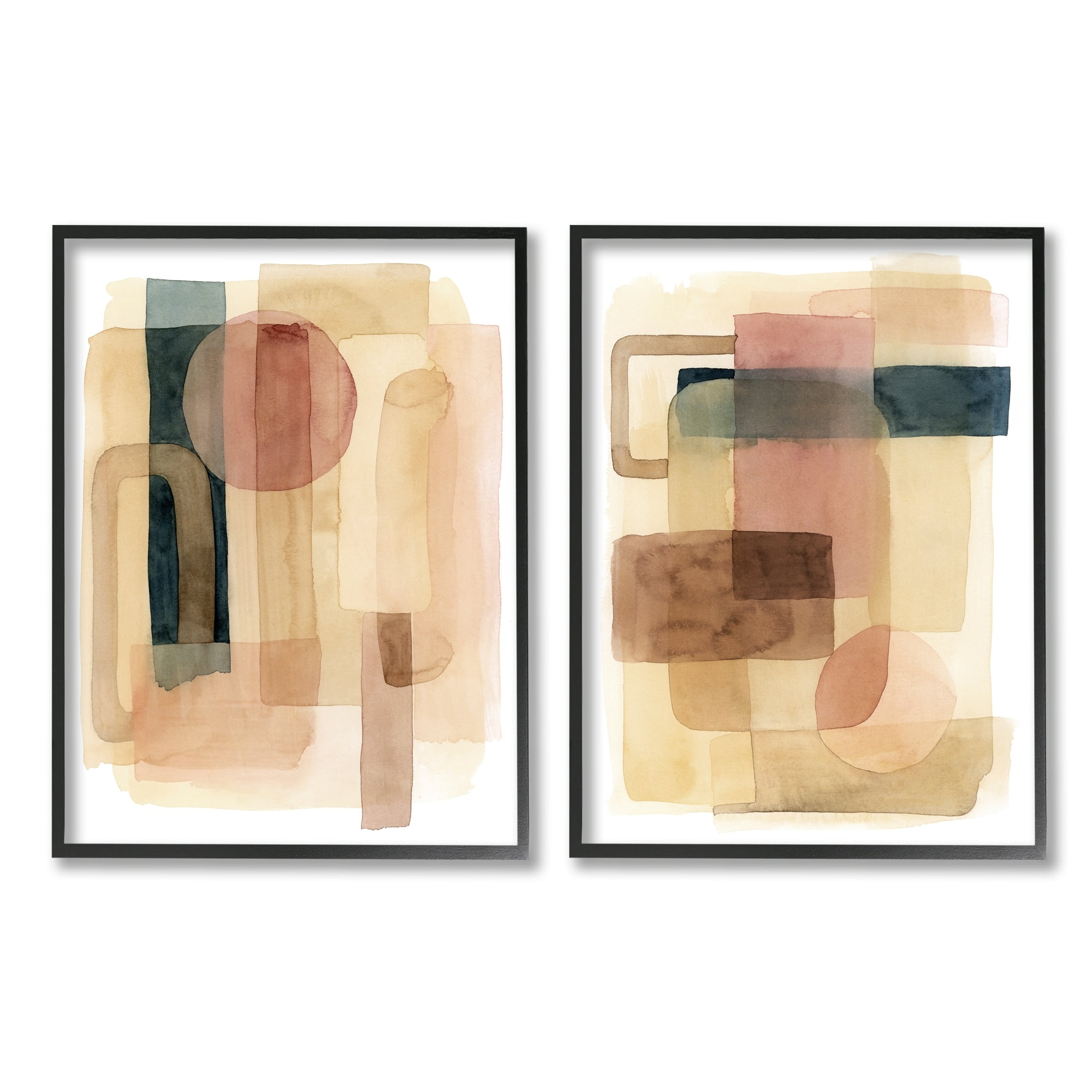 Stupell Industries Geometric Shapes Abstract Transparent Clustered Forms Overlapped,24 x 30, Design by Grace Popp