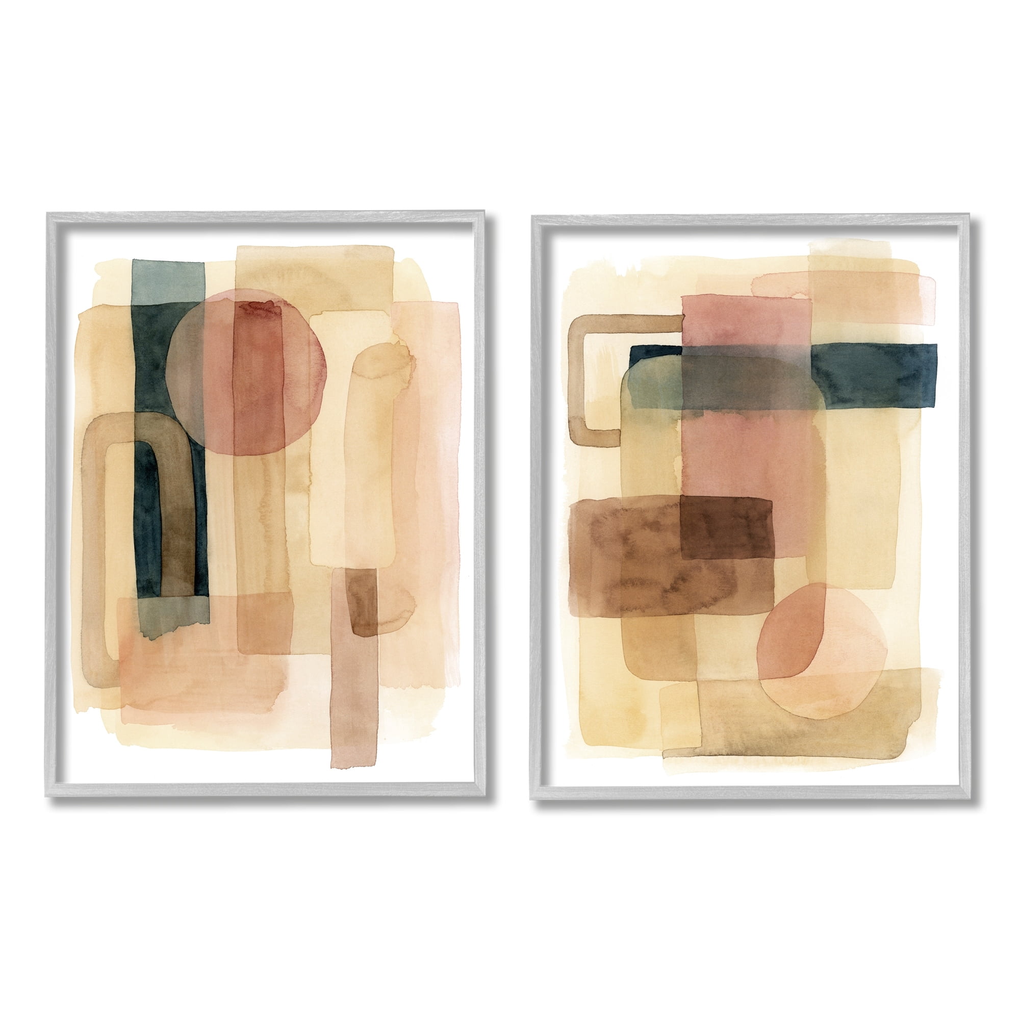 Stupell Industries Geometric Shapes Abstract Transparent Clustered Forms Overlapped,24 x 30, Design by Grace Popp