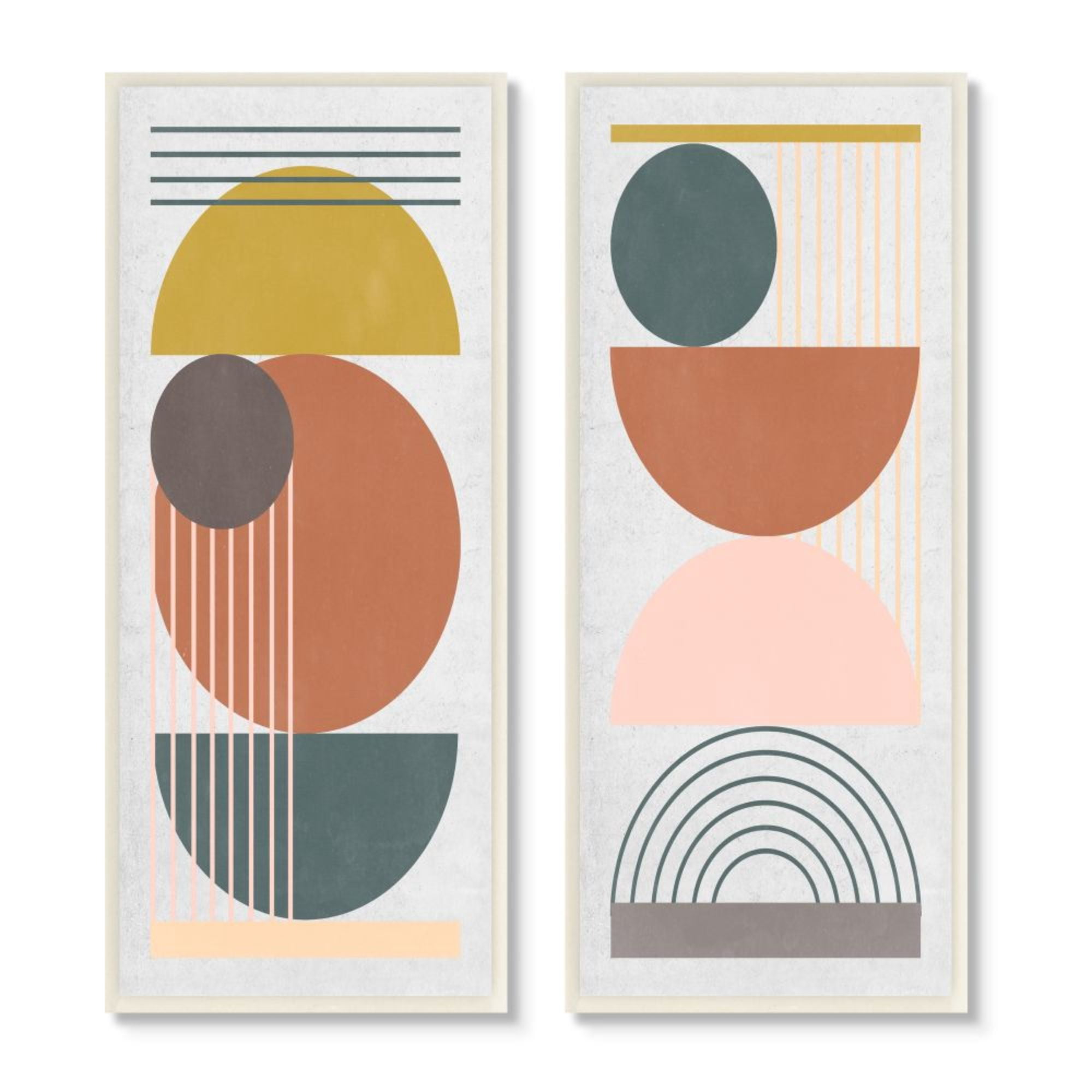 Stupell Industries Geometric Study of Lines Arches Circles Design by Melissa Wang