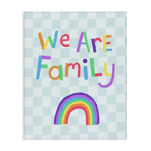 Stupell Industries Geometric We Are Family Canvas Wall Art design by Carla Daly, 20 x 16