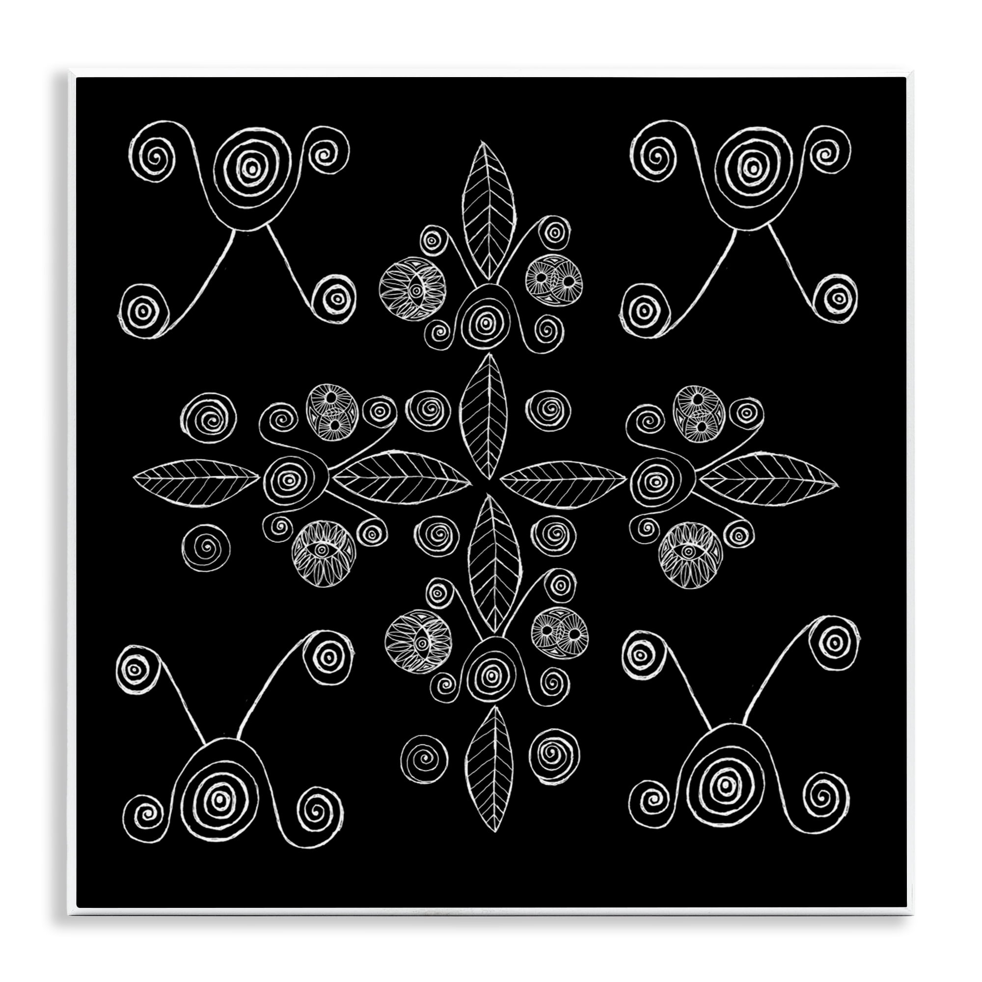 Stupell Industries Geometrics & Leaf Fractals Wall Plaque Art, design by El Perkin