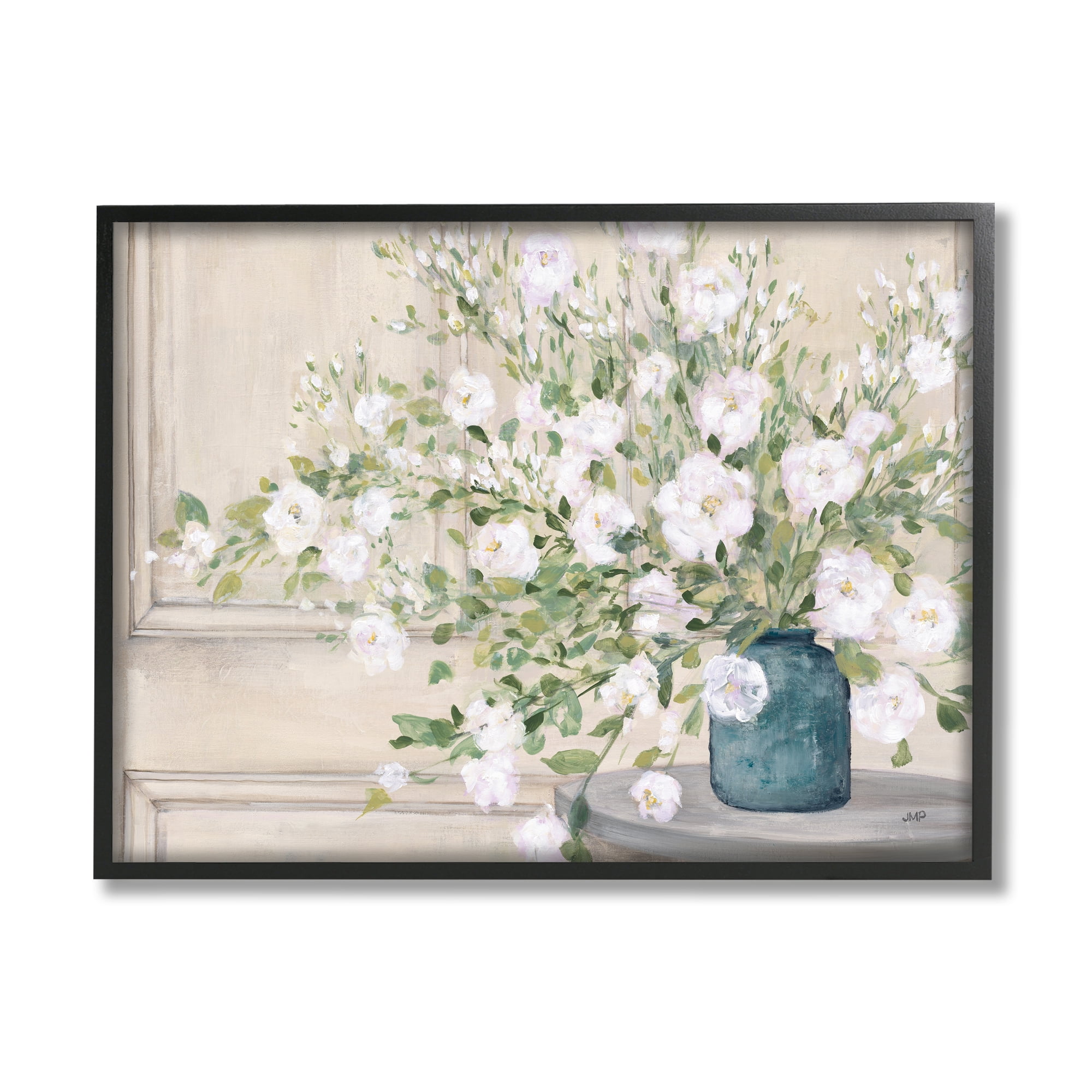 Stupell Industries Geranium Tabletop Country Still Life Painting Blooming Flowers, 20 x 16, Design by Julia Purinton
