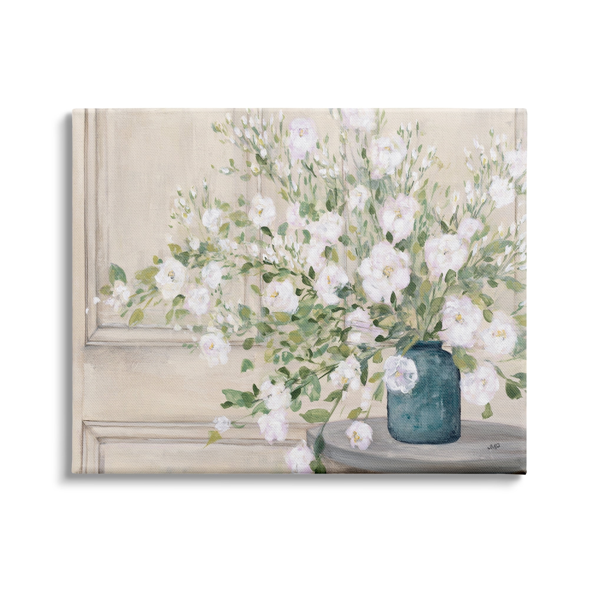 Stupell Industries Geranium Tabletop Country Still Life Painting Blooming Flowers, 30 x 24, Design by Julia Purinton