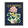 thumbnail image 1 of Stupell Industries Geraniums Blue Gold Flower Word Design Wall Plaque by Karen Dreyfus, 1 of 6