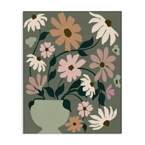 Stupell Industries Gerbera Daisy Bouquet Botanical & Floral Painting Gallery Wrapped Canvas Art Print Wall Art, 16 x 20