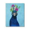 thumbnail image 1 of Stupell Industries Gerbera Forget Me Not Flowers Royal Blue Peacock Portrait , 36 x 48, Design by Coco de Paris, 1 of 7