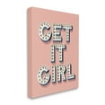 thumbnail image 1 of Stupell Industries Get It Girl Bold Polka Dot Typography over Pink, 24 x 30, Designed by Jo Taylor, 1 of 6
