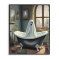 thumbnail image 1 of Stupell Industries Ghost Bathing in Tub Holiday Painting Black Framed Art Print Wall Art, 11 x 14, 1 of 8