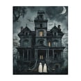 thumbnail image 1 of Stupell Industries Ghost Pair & Haunted Mansion Holiday Painting Wrapped Canvas Canvas Art Print Wall Art, 36 x 48, 1 of 7