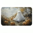 thumbnail image 1 of Stupell Industries Ghost in Field of Pumpkins Printed Anti-Fatigue Floor Mat, design by Creative Studio, 30"x18", 1 of 9