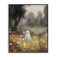 thumbnail image 1 of Stupell Industries Ghost in Peaceful Flower Meadow Landscape & Nature Painting Black Framed Art Print Wall Art, 16 x 20, 1 of 8