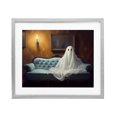 thumbnail image 1 of Stupell Industries Eclectic Ghost on Spooky Blue Couch Gray Framed Print Under Glass, 16 x 13, by LSR Design Studio, 1 of 8