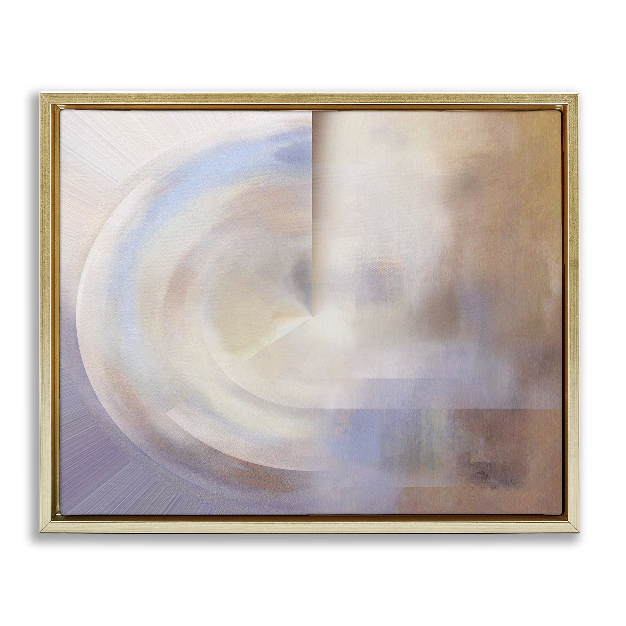 Stupell Industries Ghosts of New York Abstract Abstract Painting Gold Floater Framed Canvas Art Print Wall Art, 31 x 25