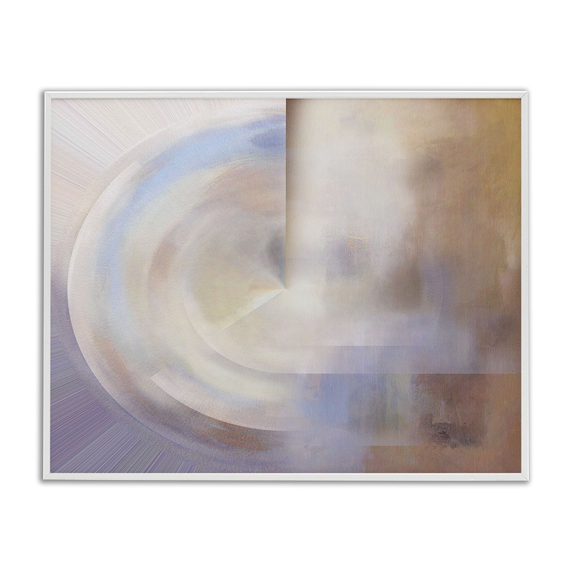 Stupell Industries Ghosts of New York Abstract Abstract Painting White Framed Art Print Wall Art, 14 x 11