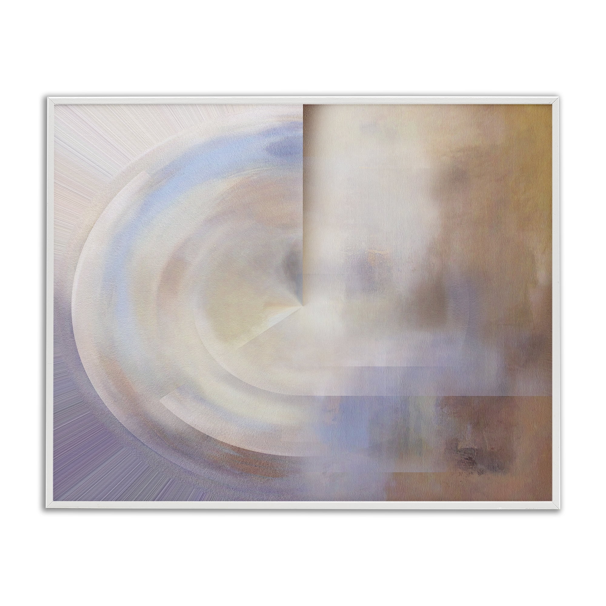 Stupell Industries Ghosts of New York Abstract Abstract Painting White Framed Art Print Wall Art, 30 x 24