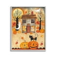 thumbnail image 1 of Stupell Industries Ghosts on Halloween Night Holiday Painting Gray Framed Art Print Wall Art, 11 x 14, 1 of 9