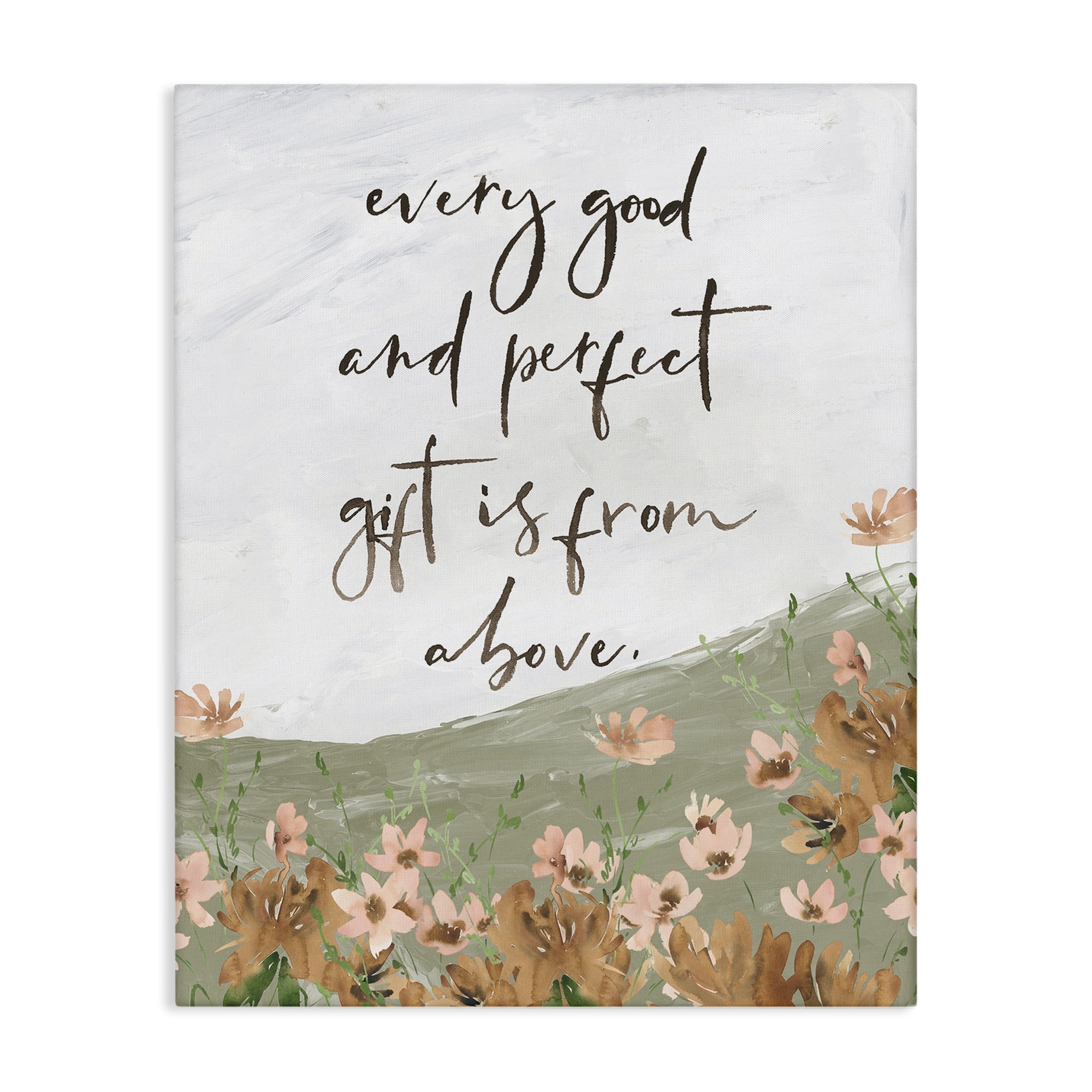 Stupell Industries Gifts From Above Religious Painting Gallery Wrapped Canvas Art Print Wall Art, 24 x 30