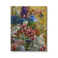 thumbnail image 1 of Stupell Industries Gilded Cat & Flowers Botanical & Floral Painting Gallery Wrapped Canvas Art Print Wall Art, 24 x 30, 1 of 8
