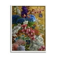 thumbnail image 1 of Stupell Industries Gilded Cat & Flowers Botanical & Floral Painting White Framed Art Print Wall Art, 11 x 14, 1 of 9