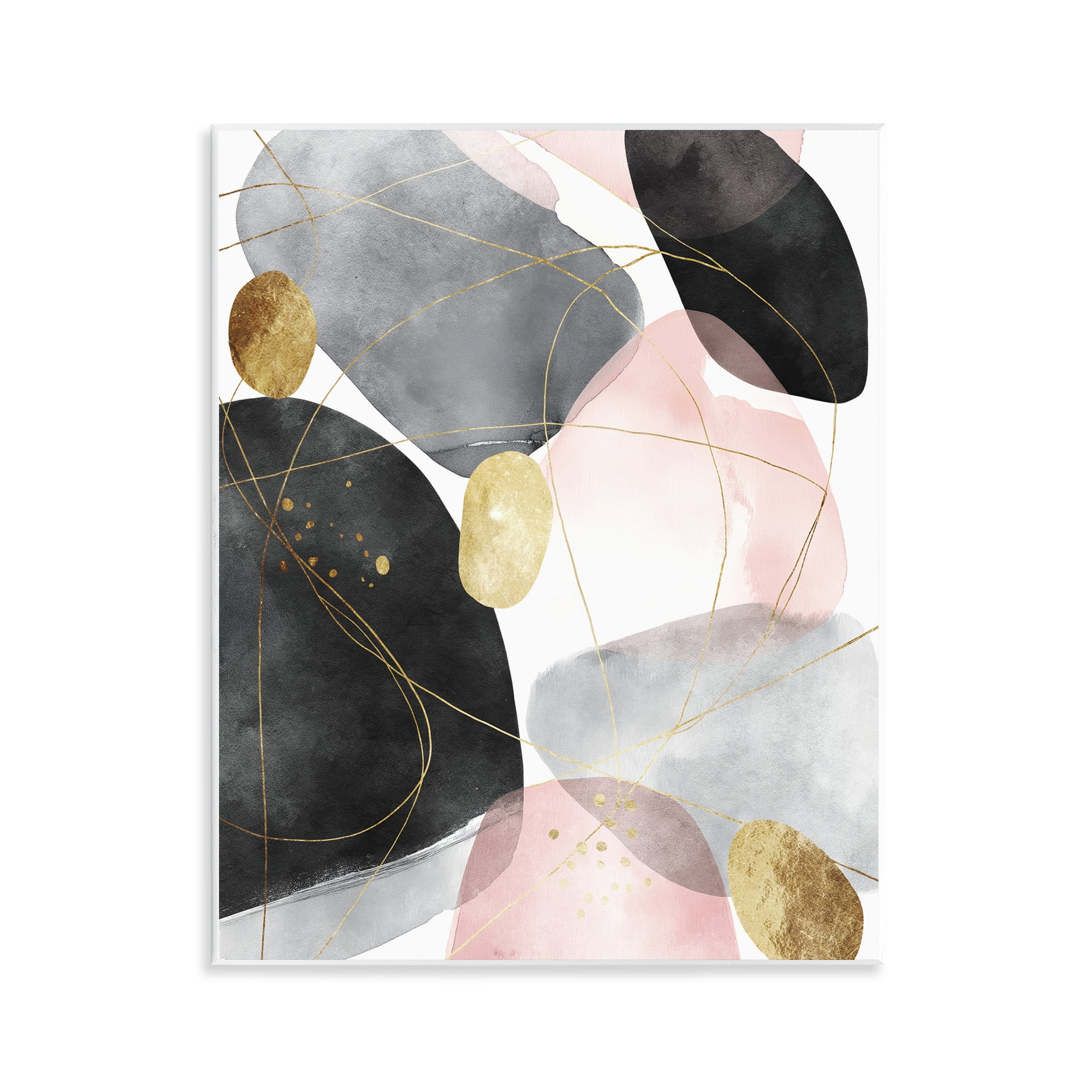 Stupell Industries Gilded Echoes Shapes Wall Plaque Art, design by Svetlana Aleynikova