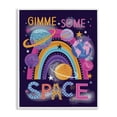 thumbnail image 1 of Stupell Industries Gimme Space Planets & Rainbow Astrology & Stars Painting White Framed Art Print Wall Art, 11 x 14, 1 of 2