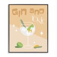 thumbnail image 1 of Stupell Industries Modern Gin & Tonic Typography Black Framed Giclee Art, 11 x 14, by Anna Quach, 1 of 8